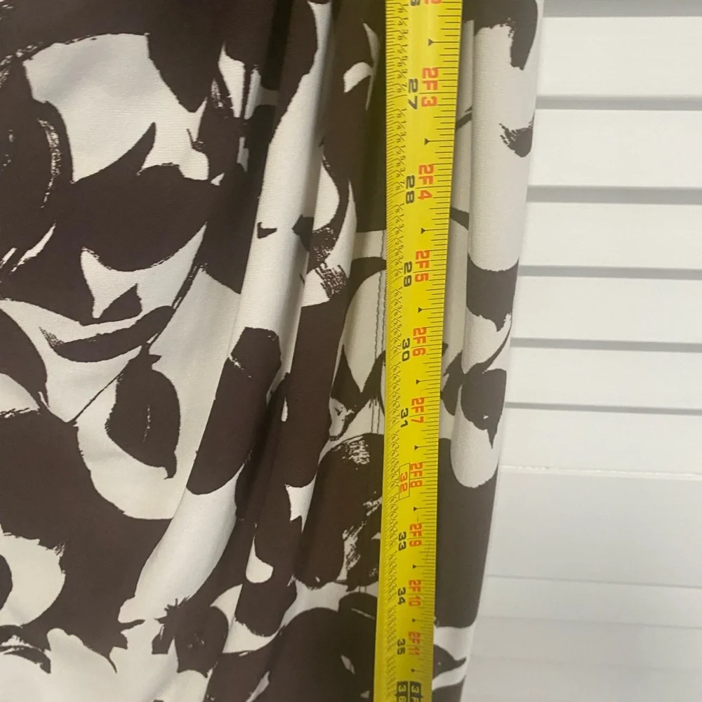 Lauren Ralph Lauren Body Con Dress Brown and Beige Size 4 - Picture 11 of 13